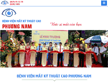 Tablet Screenshot of benhvienmatphuongnam.com